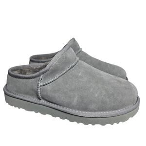 UGG Classic Micro Women’s Suede Sheepskin Slipper Low-Profile Gray Size  8